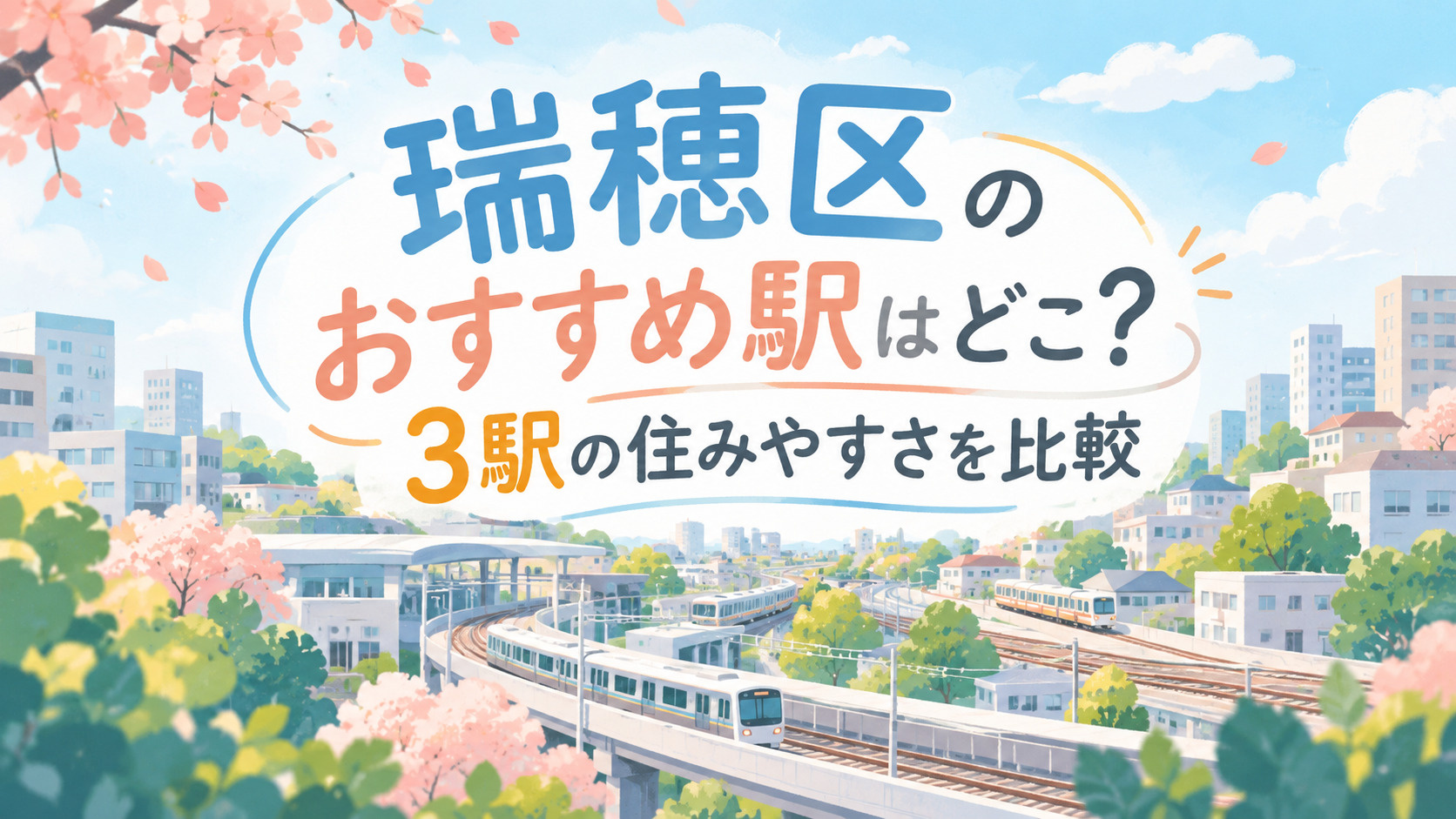 ブログ記事「瑞穂区のおすすめ駅はどこ？3駅の住みやすさを比較」のアイキャッチ画像