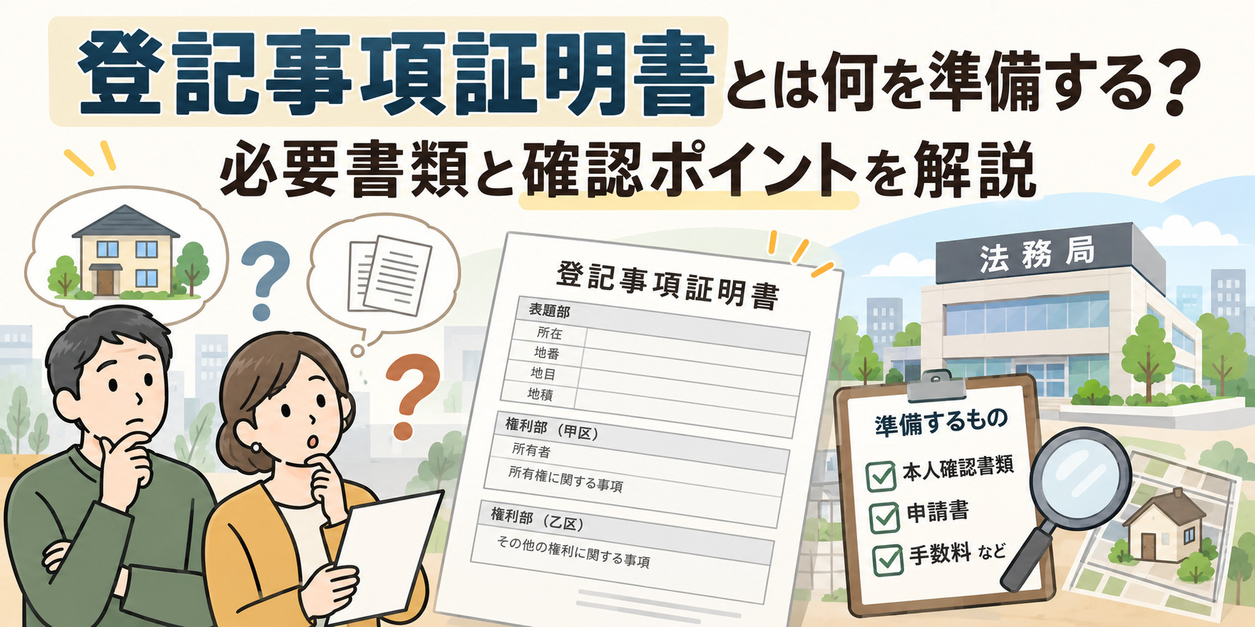 登記事項証明書とは何を準備する？必要書類と確認ポイントを解説の画像