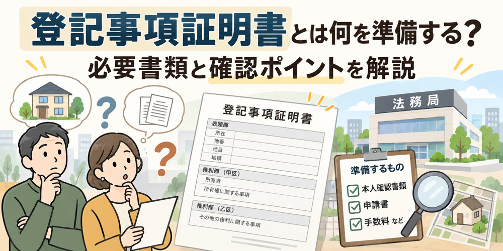 登記事項証明書とは何を準備する？必要書類と確認ポイントを解説の画像