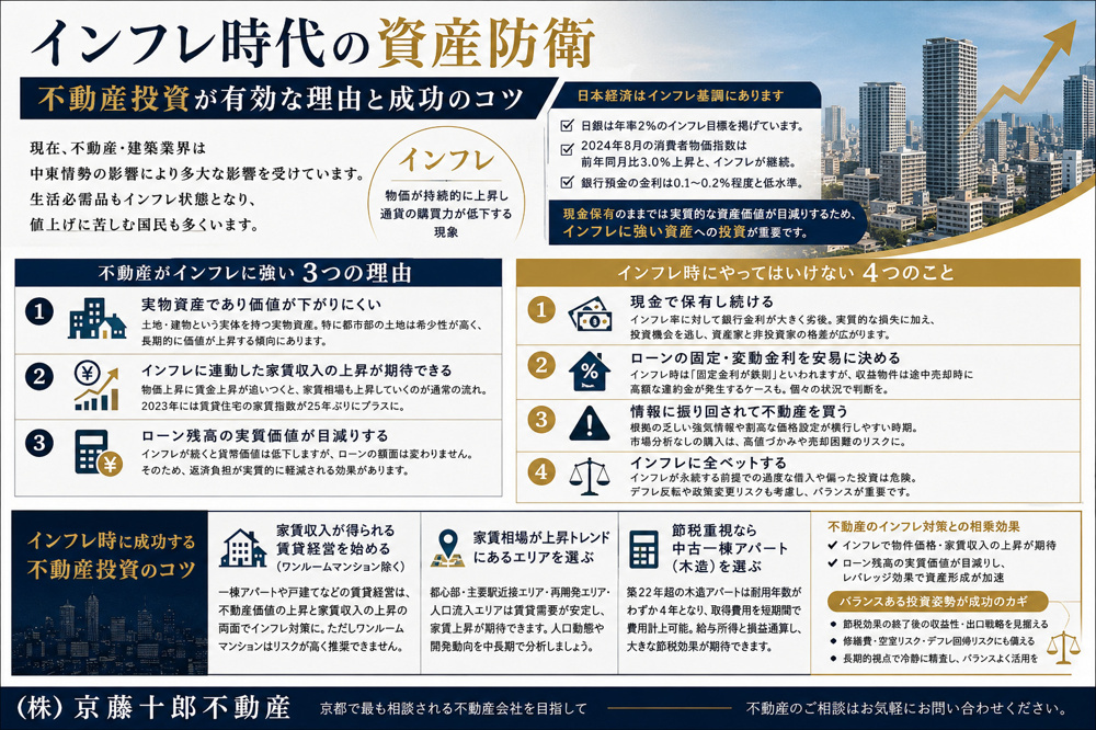 購入前に！！インフレ時の不動産購入術！～投資編～の画像