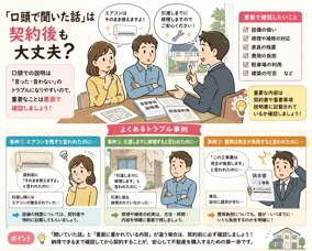 「口頭で聞いた話」は契約後も大丈夫?不動産購入前に確認したいポイントの画像