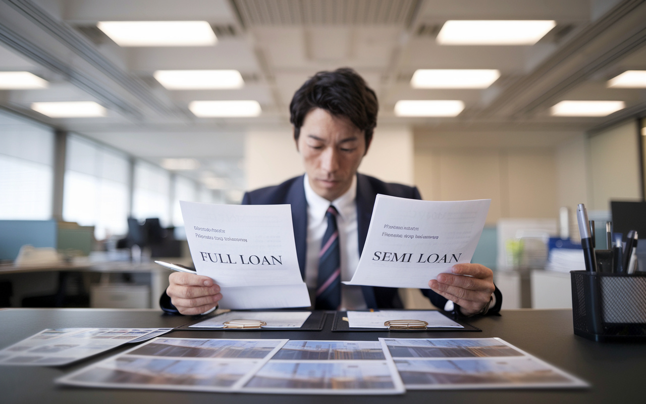 不動産投資のフルローンとセミローンの違いは？資金計画への影響をわかりやすく解説の画像