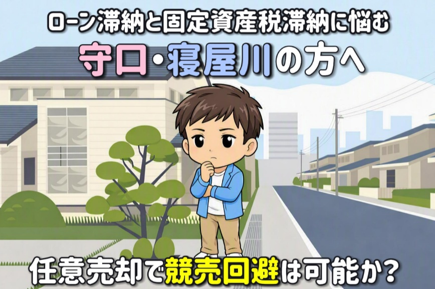 任意売却で競売回避は可能か？ローン滞納と固定資産税滞納に悩む守口寝屋川の方への画像