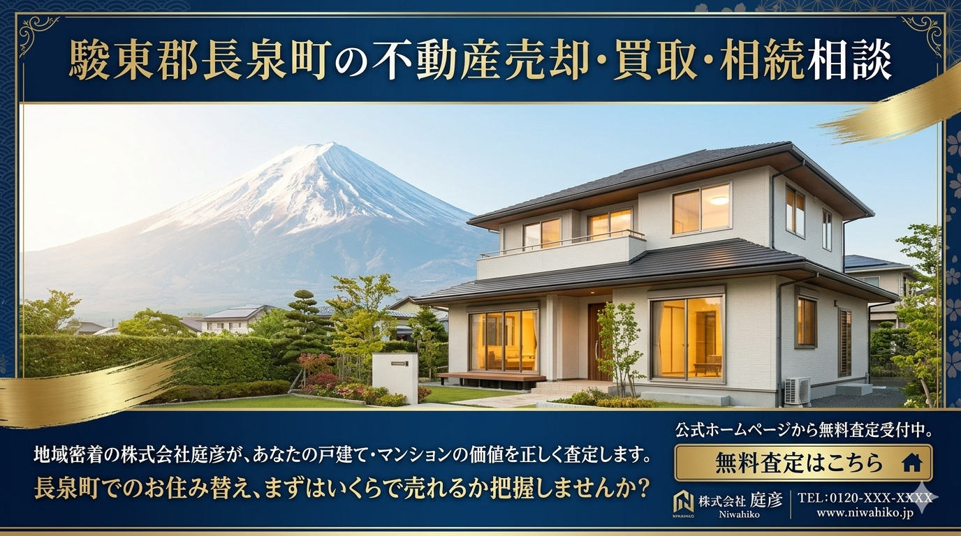 【地域密着】駿東郡長泉町の不動産売却は株式会社庭彦へ。の画像