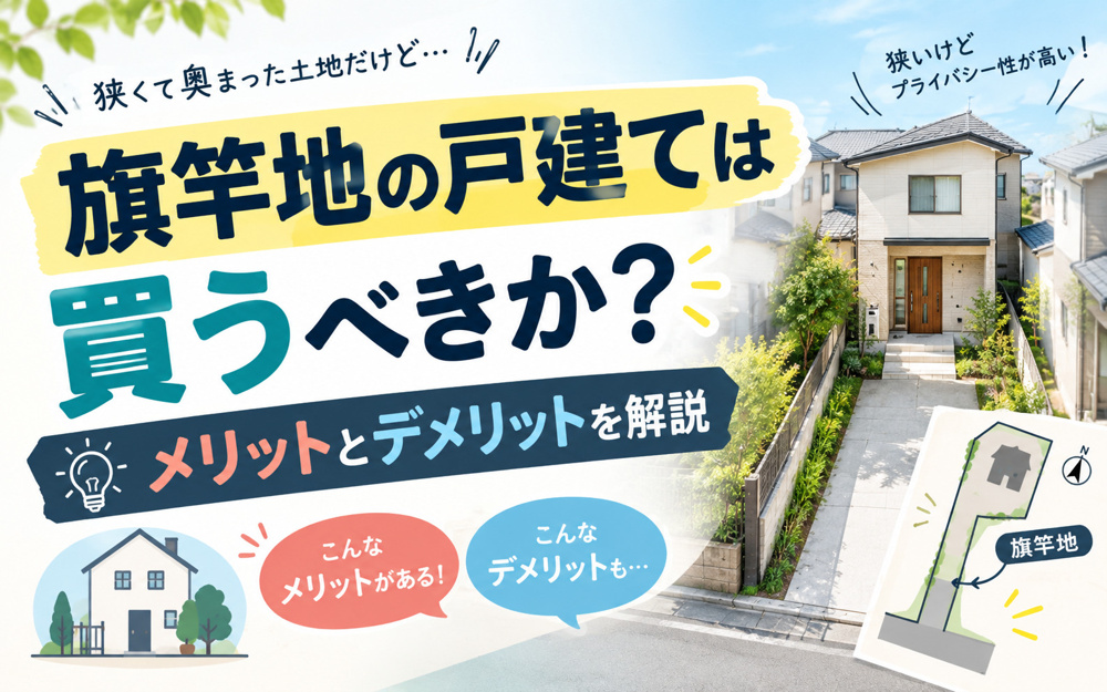 旗竿地の戸建ては買うべきか？メリットとデメリットを解説の画像
