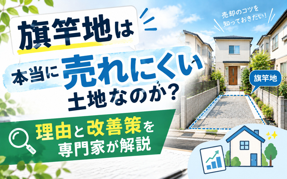 旗竿地は本当に売れにくい土地なのか？理由と改善策を専門家が解説の画像