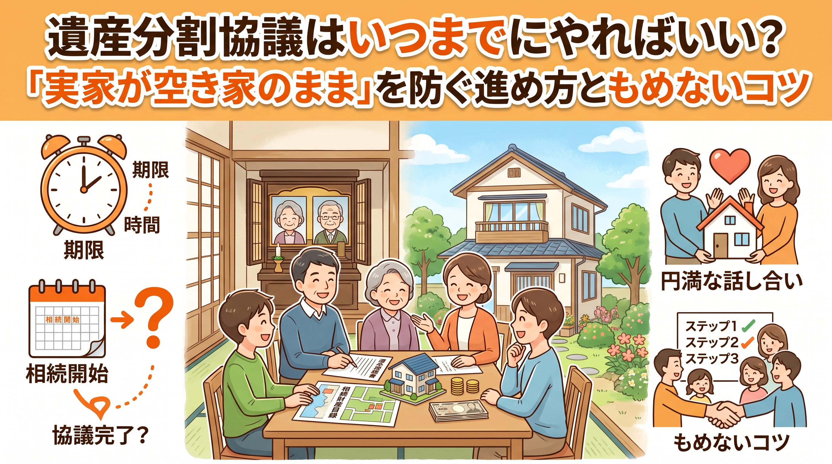 遺産分割協議はいつまで?進め方と「もめないコツ」の画像