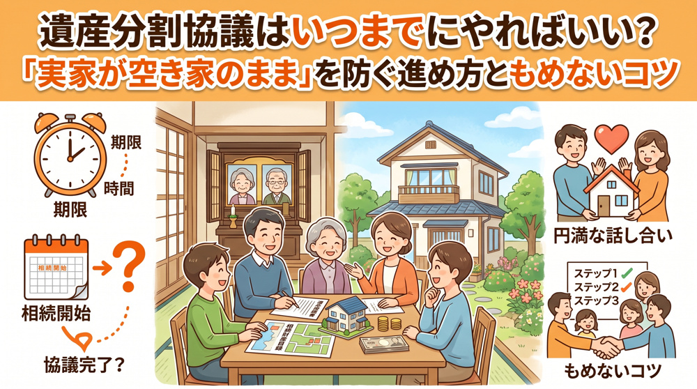 遺産分割協議はいつまで？進め方と「もめないコツ」の画像