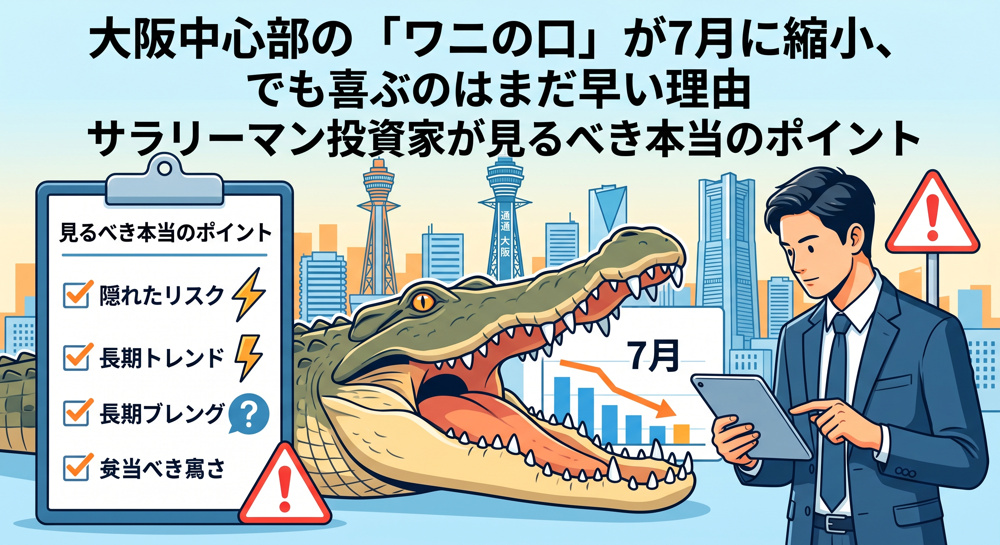 大阪中古マンション「ワニの口」7月縮小のカラクリの画像
