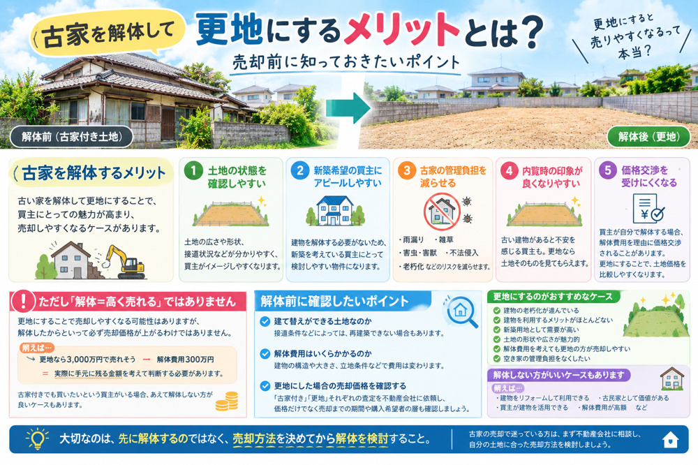 更地にするメリットの画像