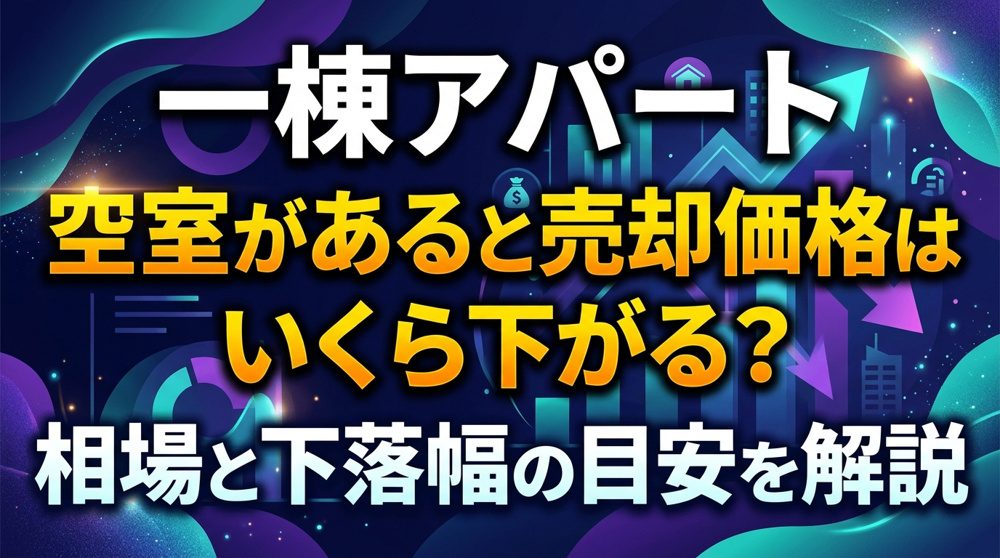 一棟アパート空室があると売却価格はいくら下がる？相場と下落幅の目安を解説の画像