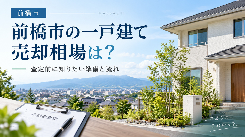 前橋市の一戸建て売却相場は？査定前に知りたい準備と流れの画像