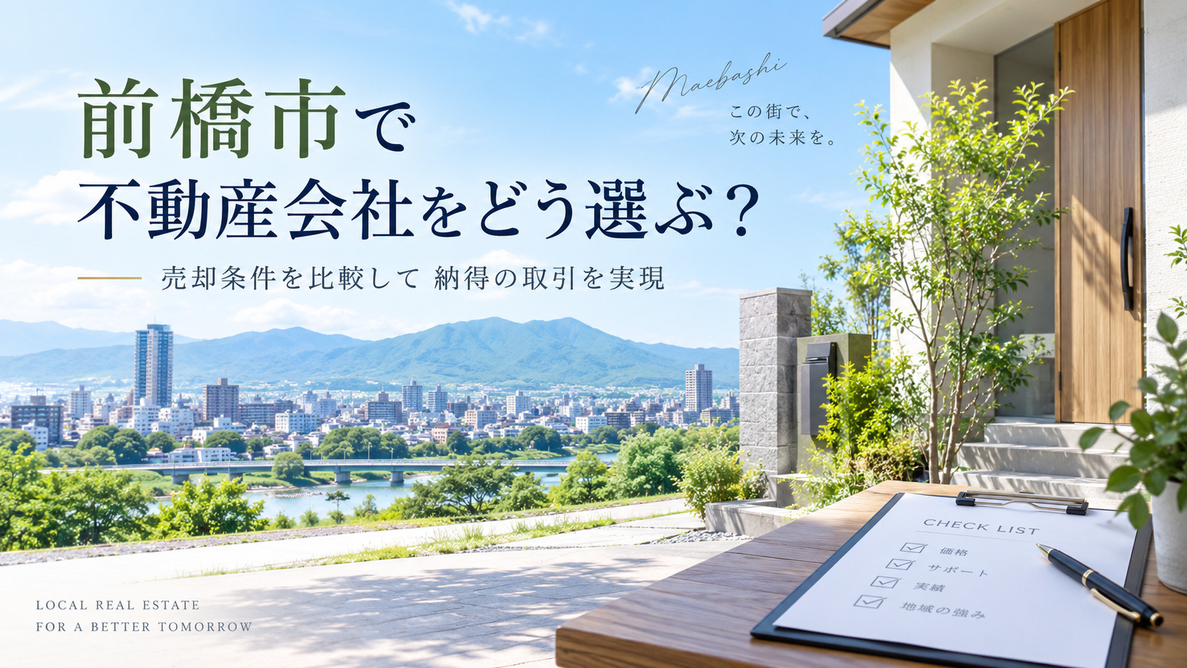 前橋市で不動産会社をどう選ぶ？売却条件を比較して納得の取引を実現の画像
