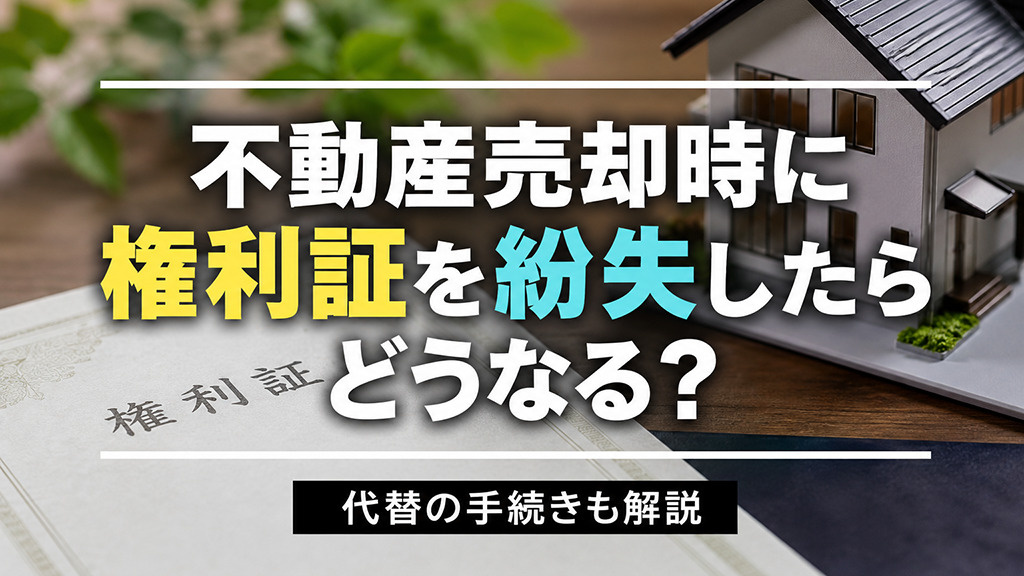 不動産売却時に権利証を紛失したらどうなる？代替の手続きも解説の画像