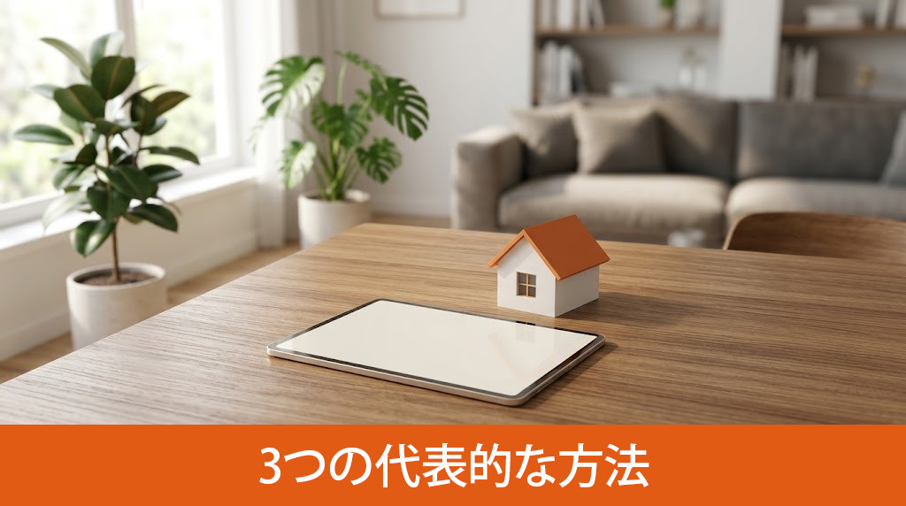 住みながら不動産を売却する3つの代表的な方法