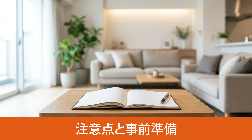 住みながら売却を成功に導く注意点と事前準備