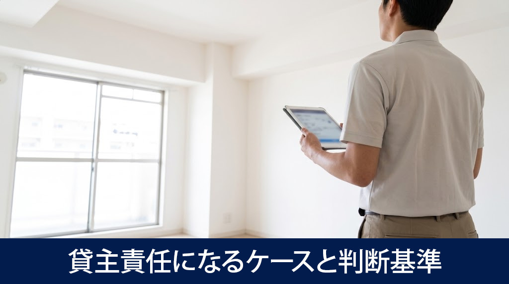  雨漏りが貸主責任になるケースと判断基準