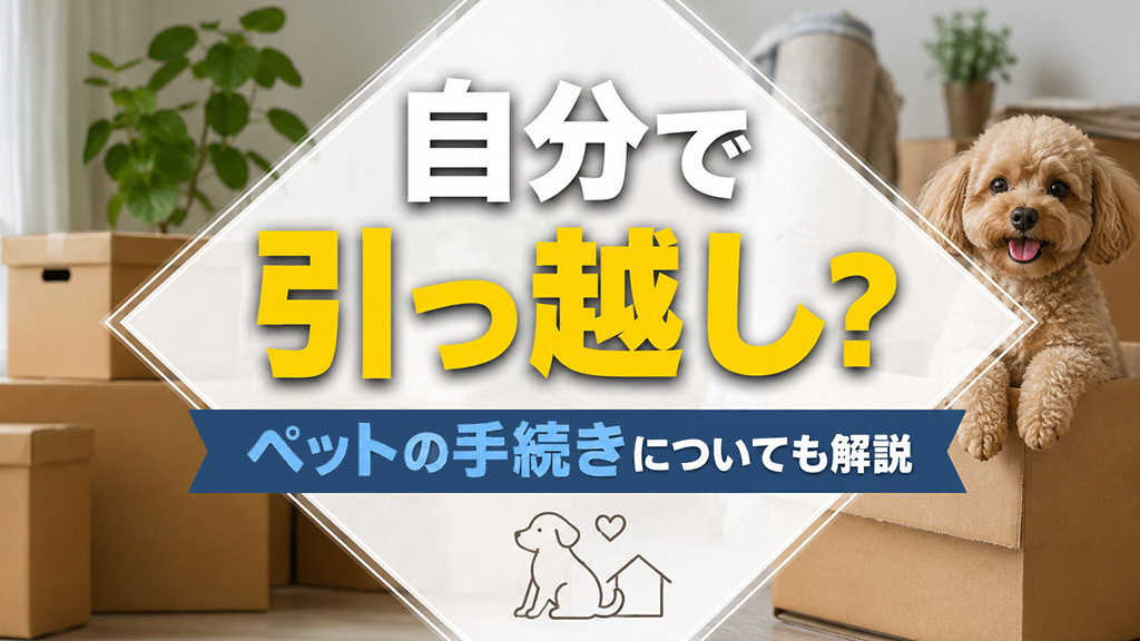 自分で引っ越し？ペットの手続きについても解説の画像
