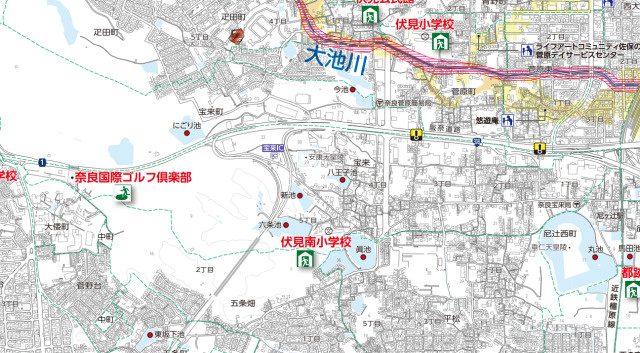 奈良市宝来ハザードマップイメージ