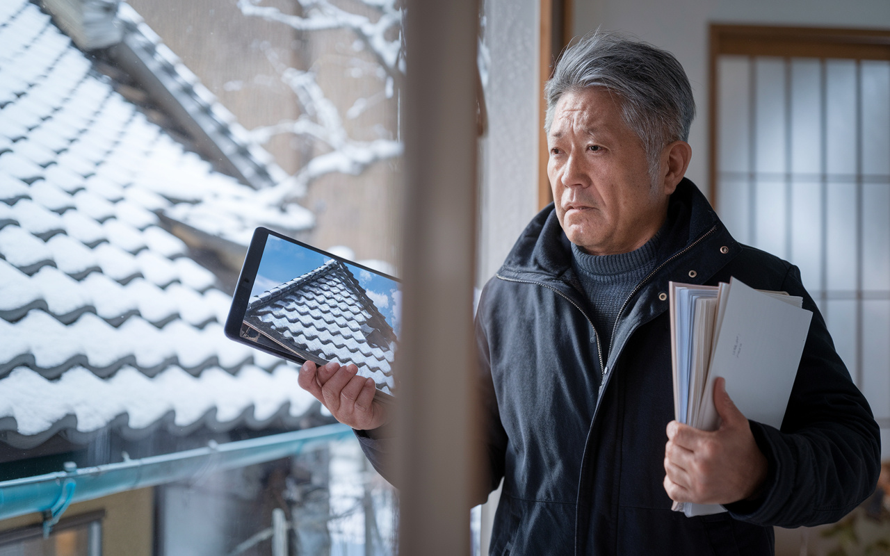 新潟市で相続した家の屋根は大丈夫？遠方から見えない雪害と瓦のズレが査定に与える影響の画像