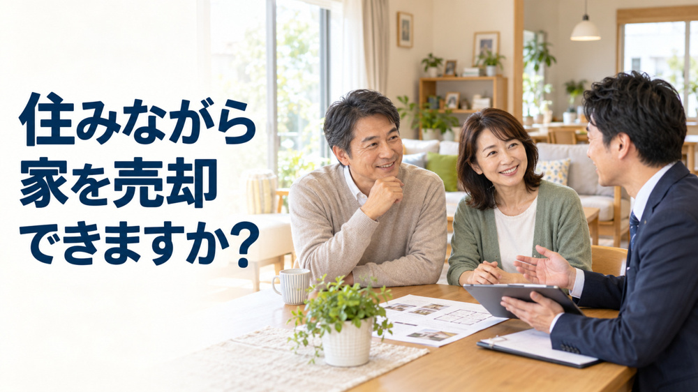 住みながらでも家の売却は可能です。の画像