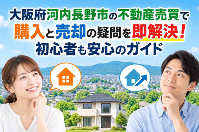 大阪府河内長野市の不動産売買で購入と売却の疑問を即解決！初心者も安心のガイドの画像