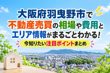 大阪府羽曳野市で不動産売買の相場や費用とエリア情報がまるごとわかる!今知りたい注目ポイントまとめの画像