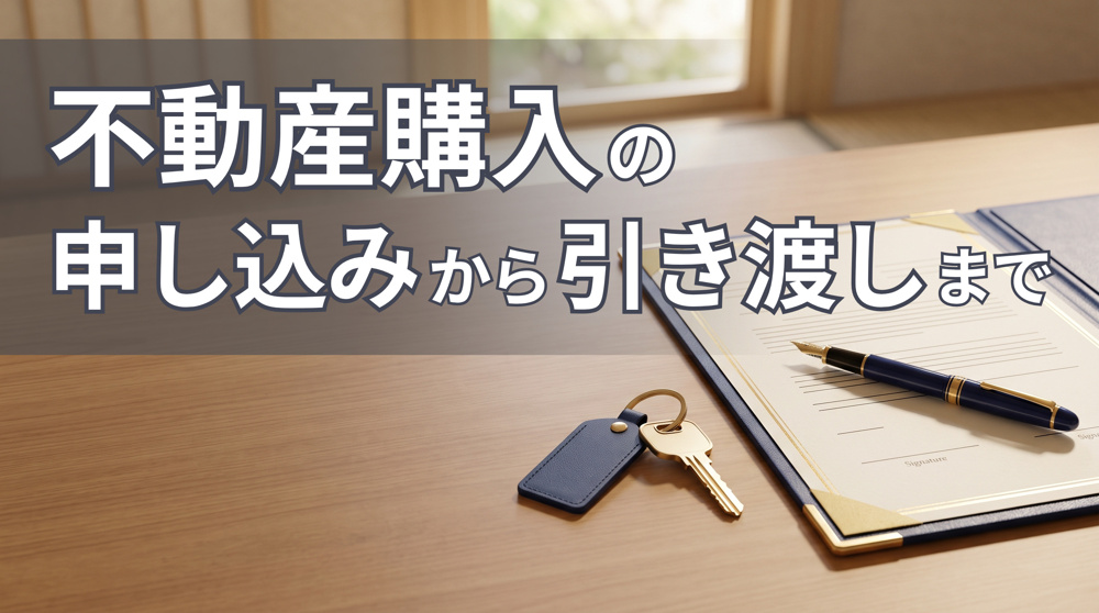 不動産購入の申し込みから引き渡しまで｜契約の実務の画像