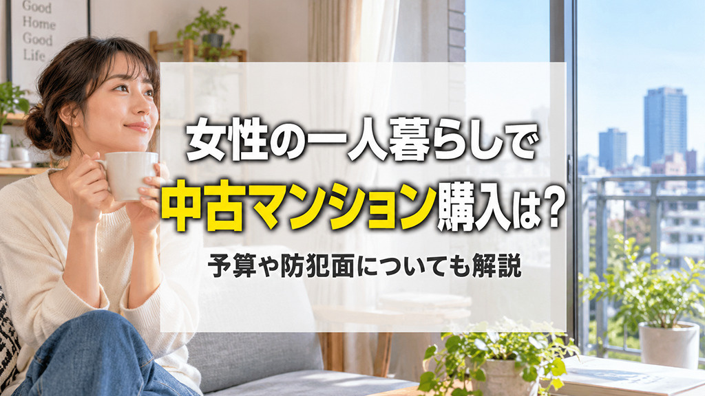 女性の一人暮らしで中古マンション購入は？予算や防犯面についても解説の画像