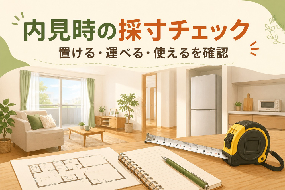 内見にはメジャーを！入居後に困らないための採寸チェックポイントの画像