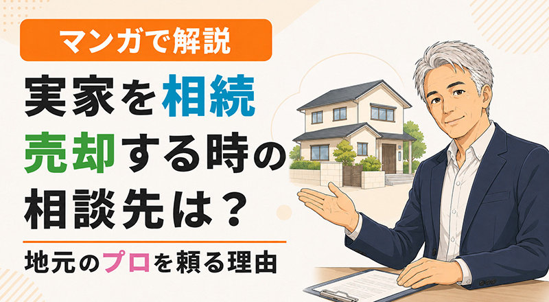 【マンガで解説】実家を相続・売却する時の相談先は？地元のプロを頼る理由の画像
