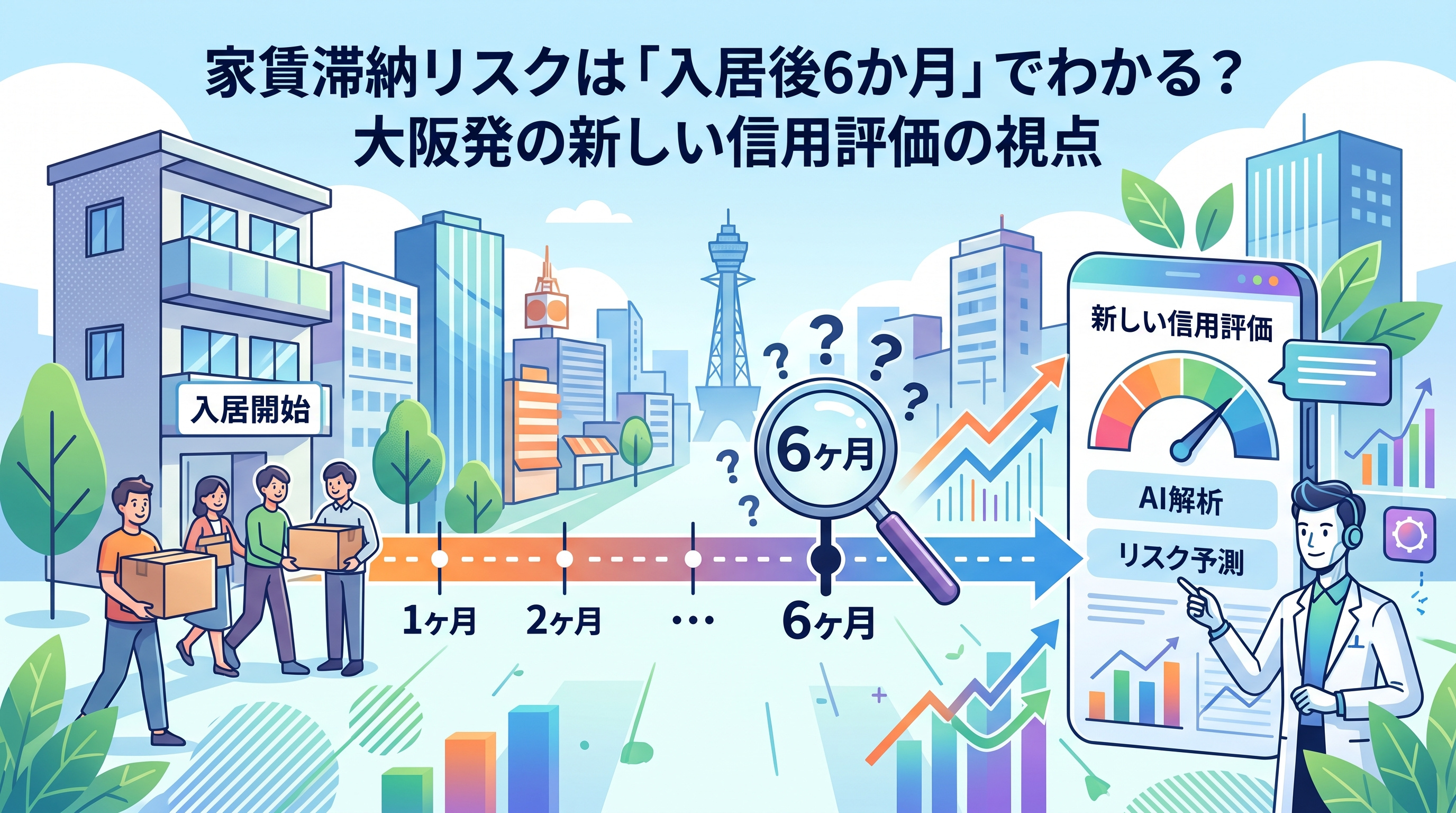 家賃滞納リスクは「入居後6カ月」でわかる？大阪発の新視点の画像
