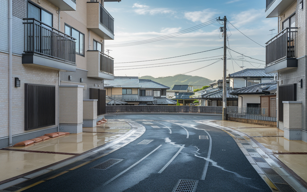 賃貸物件オーナー必見 台風時の冠水対策と対応で入居者の安心を守る方法の画像