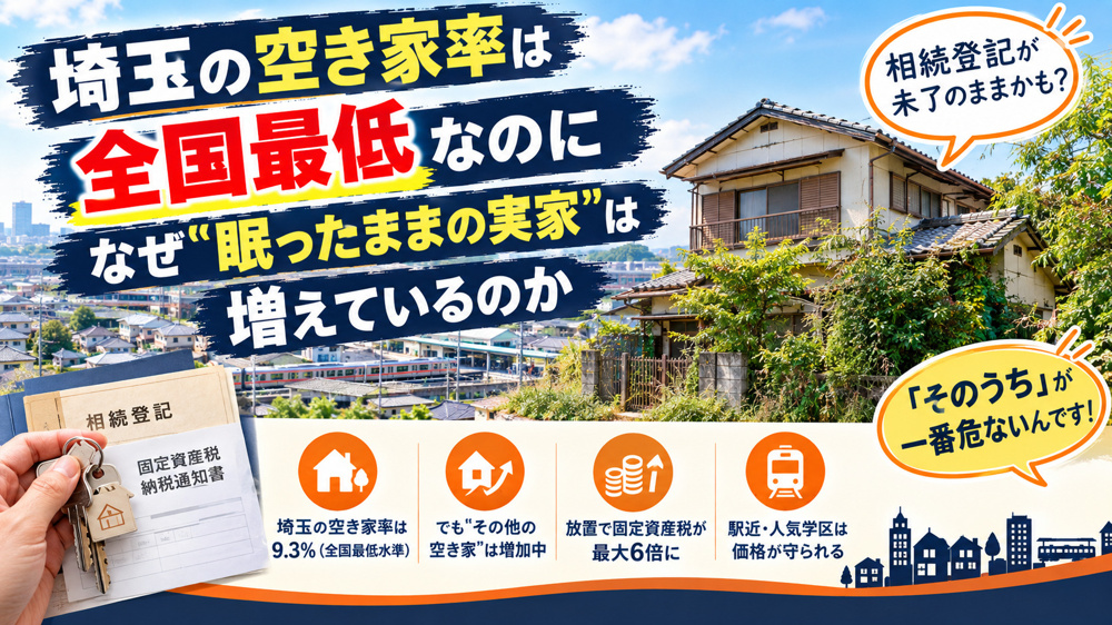 埼玉の空き家率は全国最低なのに、なぜ