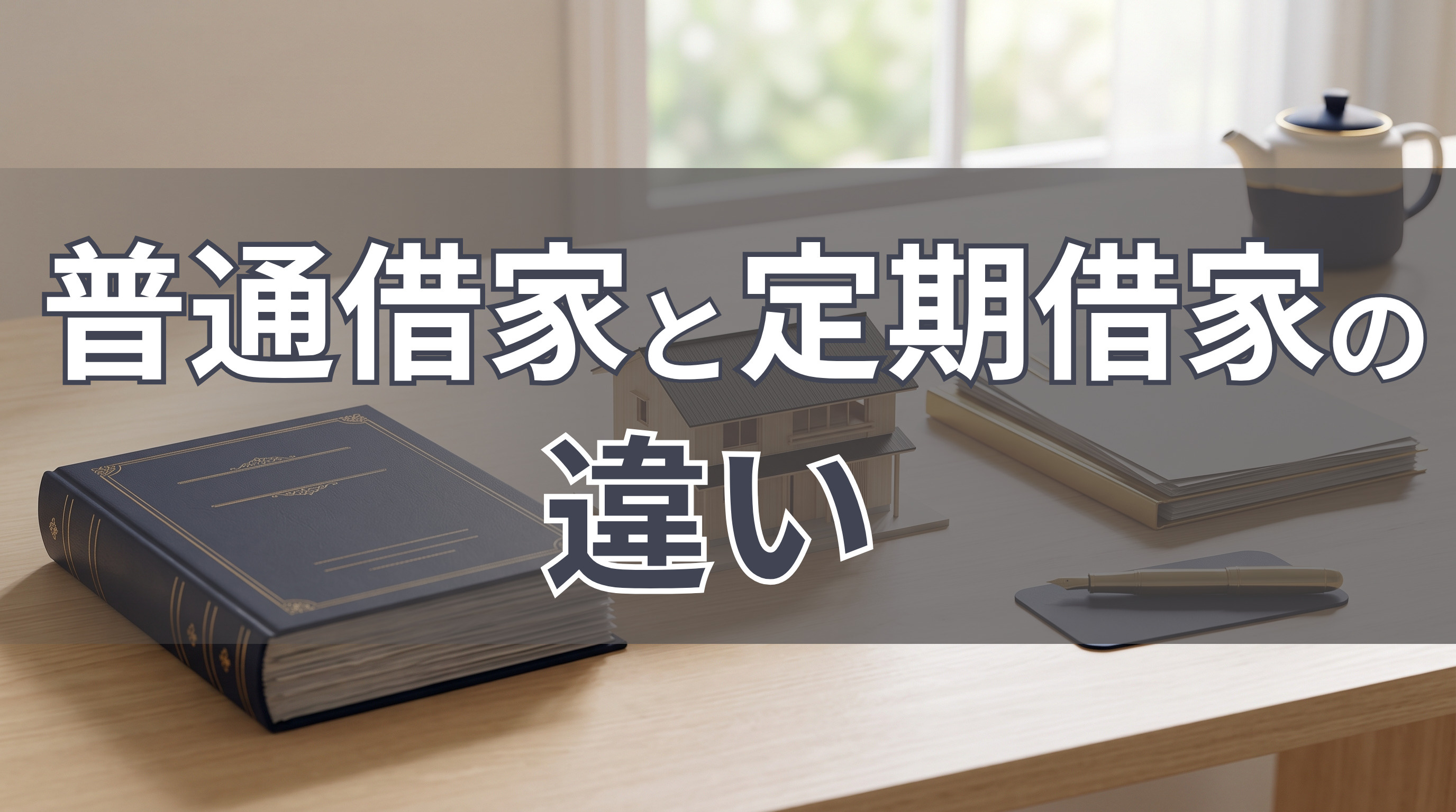 普通借家と定期借家の違い｜賃貸契約の種類をやさしく解説の画像
