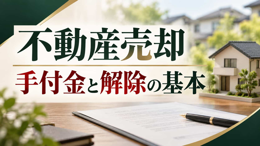 不動産売却の手付金｜受け取った後に売主が解除できる条件と注意点の画像