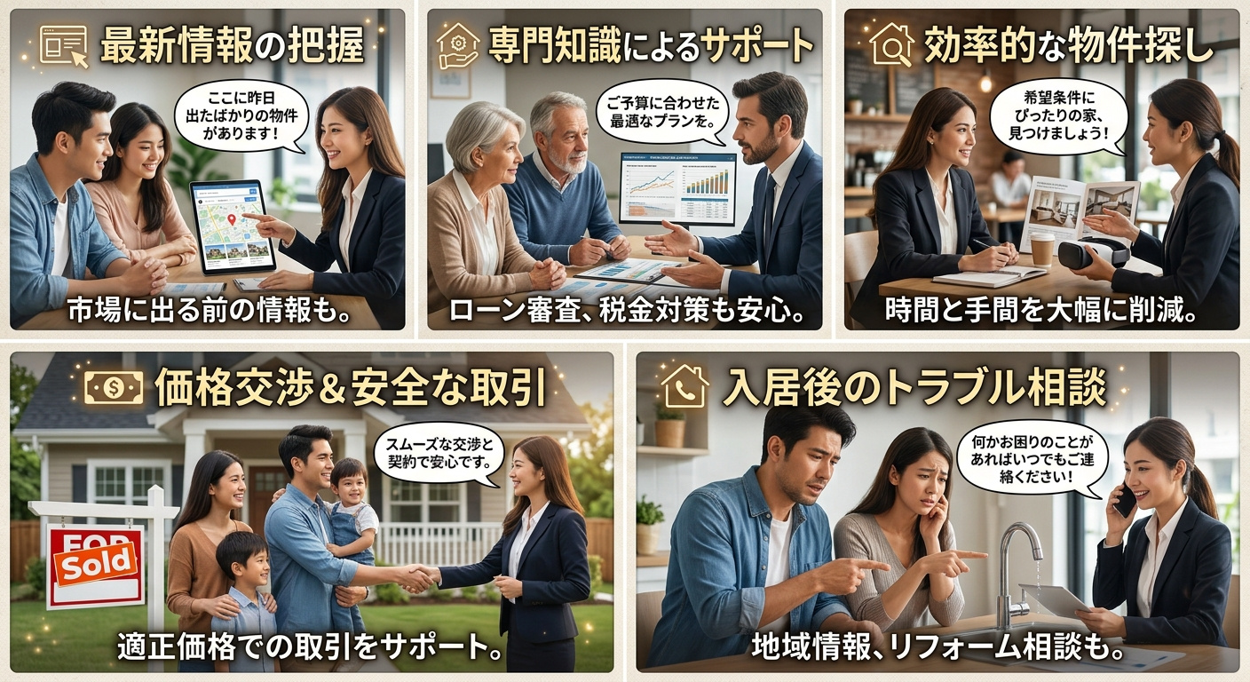 不動産屋さんに相談すべき5つの理由の画像