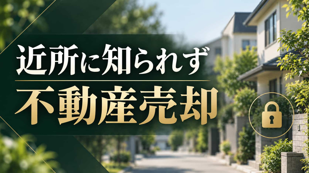 近所に知られず不動産を売却する方法｜非公開売却と広告範囲の決め方の画像