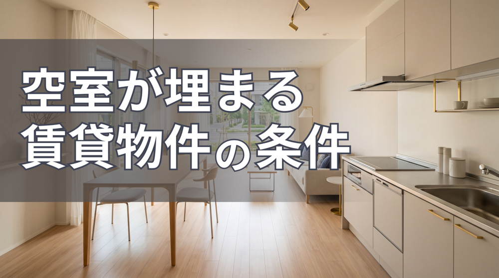 空室が埋まる賃貸物件の条件｜入居者に選ばれる部屋づくりの画像