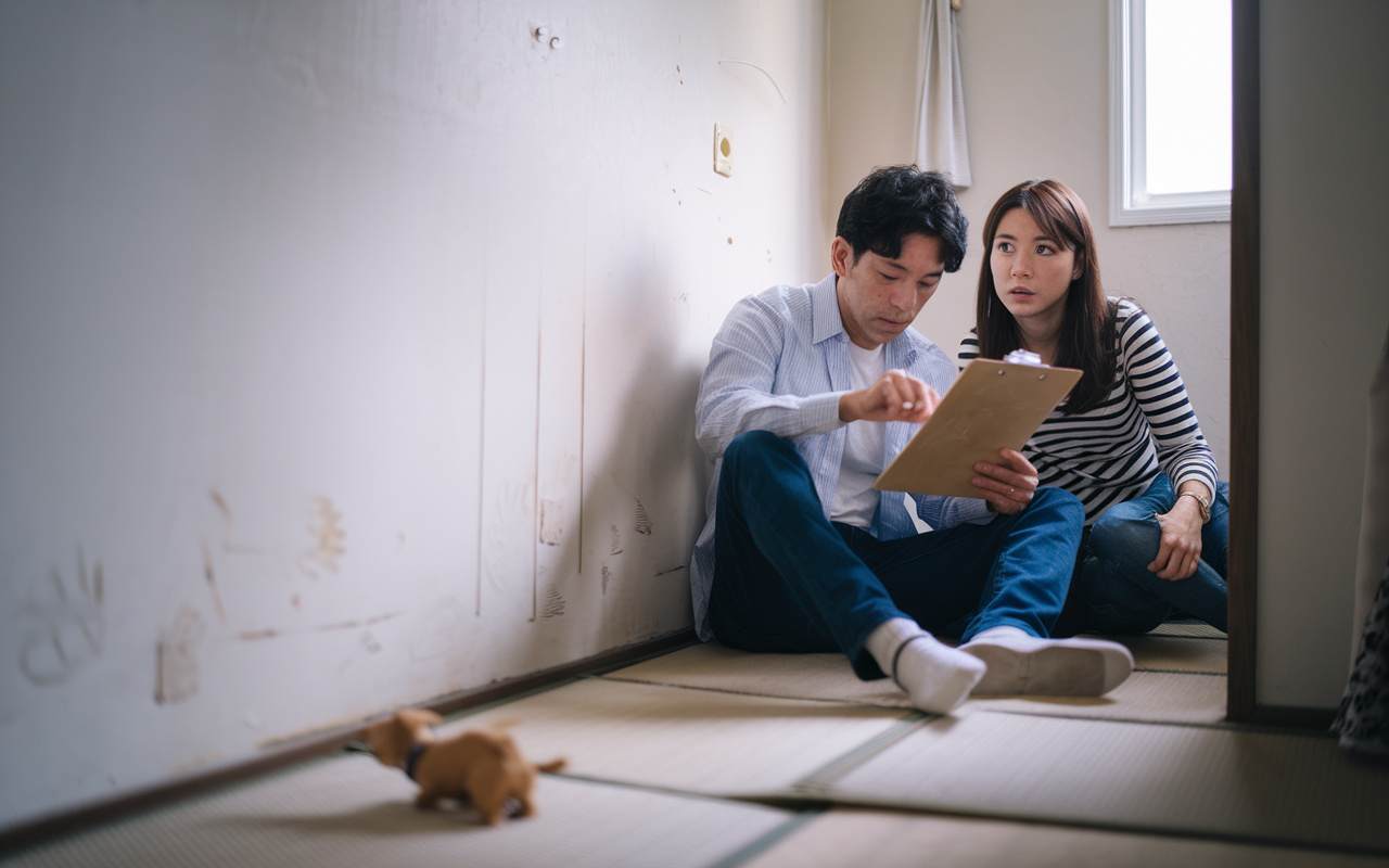 越谷の賃貸退去で原状回復はどこまで?故意過失やタバコペット子供の落書きCFコゲ跡も解説の画像