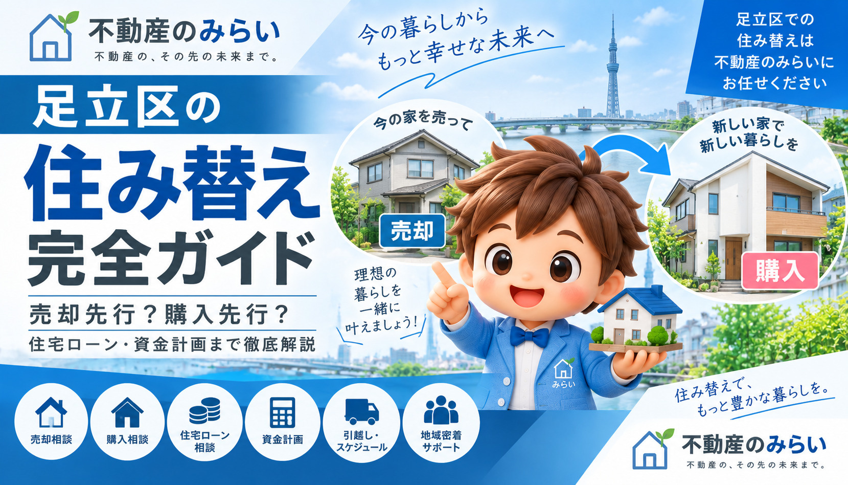 足立区で住み替えするなら「売却先行？購入先行？」失敗しない不動産売却・買い替え完全ガイドの画像