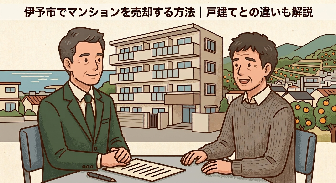 伊予市でマンションを売却する方法｜戸建てとの違いも解説の画像