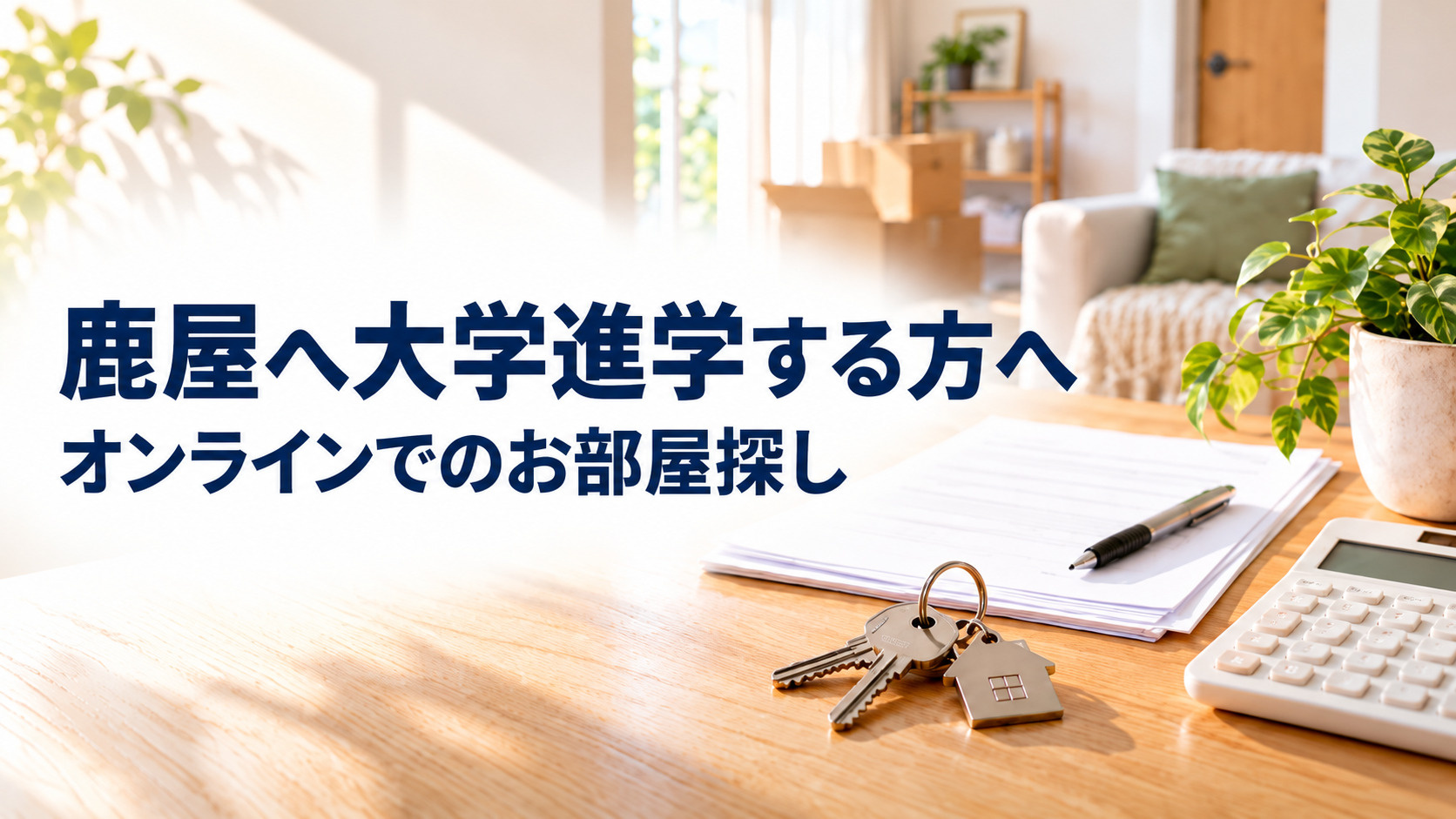 鹿屋へ大学進学する方へ遠方でも安心！オンラインで失敗しないお部屋探しのポイント紹介の画像