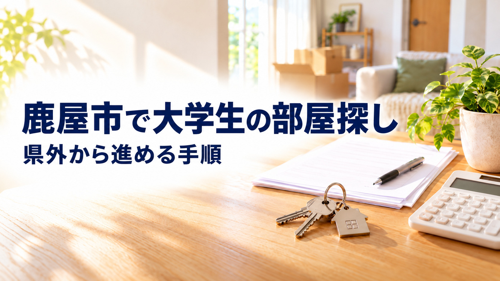鹿屋市で大学生が県外から部屋探しをする方法は？遠方でも安心して進める手順を解説の画像