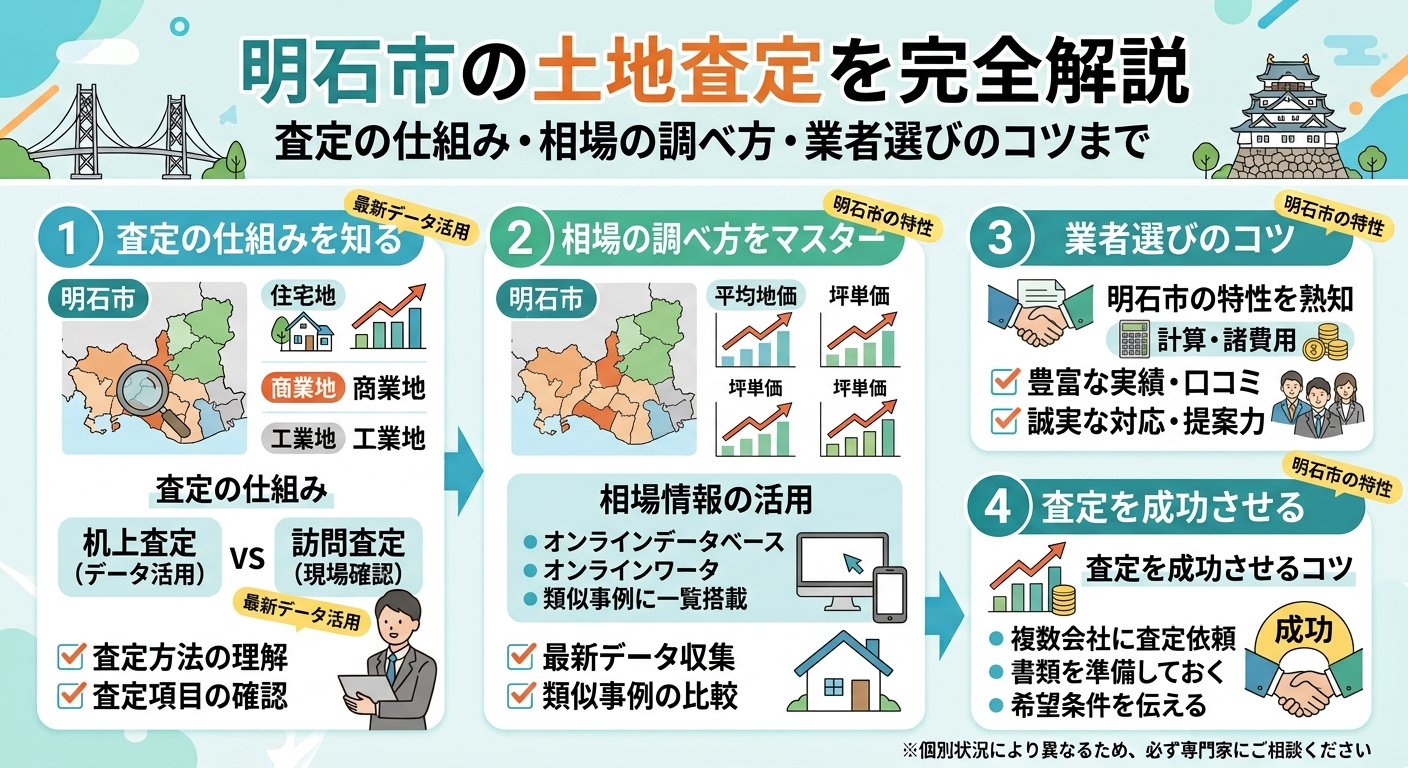 なぜ明石の土地は高値で売れる？土地査定の裏側・相場チェック術と優良業者の見極め方の画像