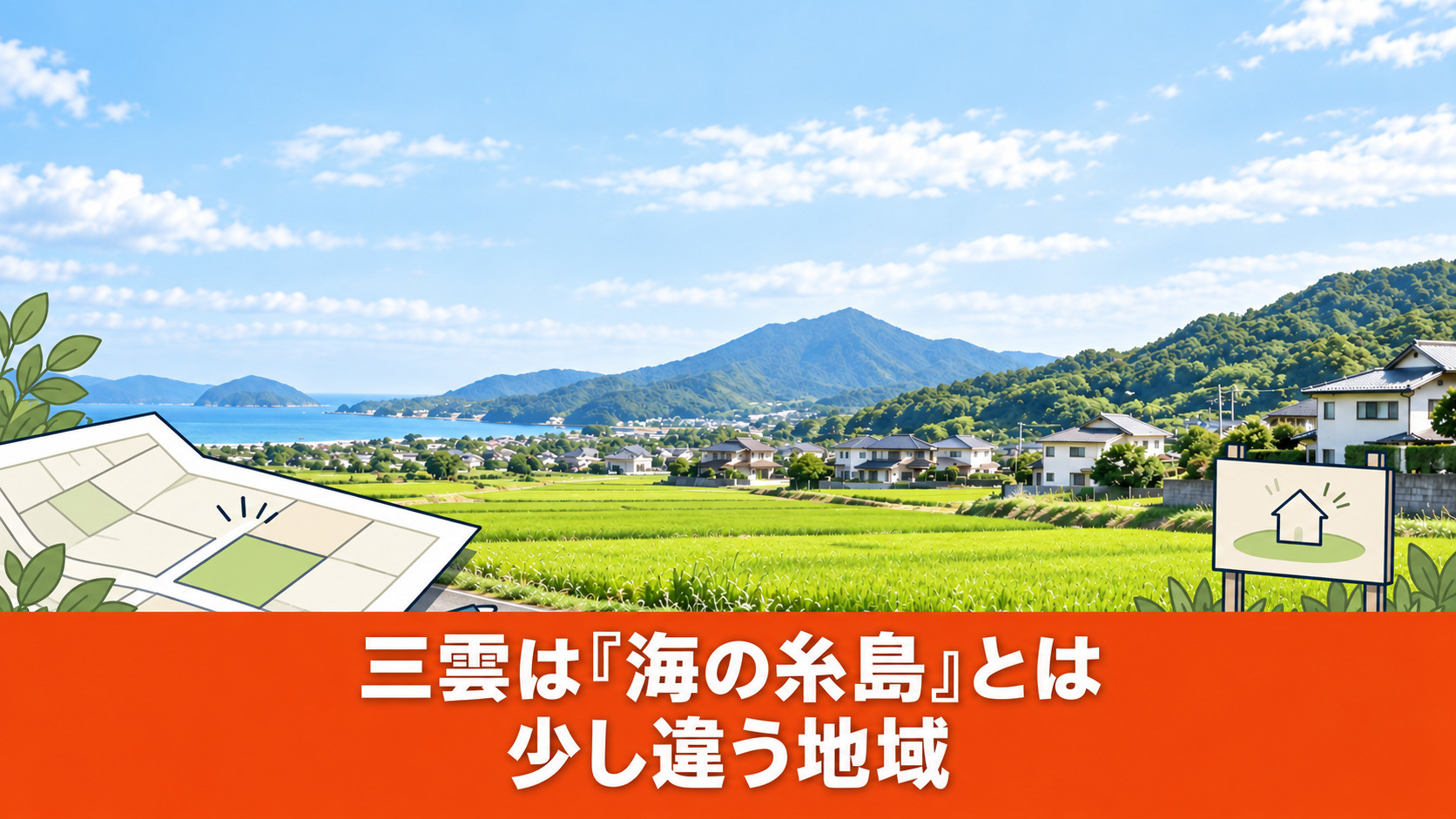 糸島市三雲の田園風景