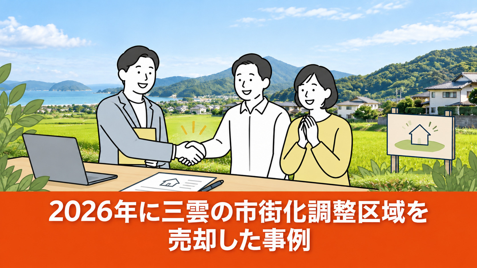 2026年に三雲の市街化調整区域を売却した事例
