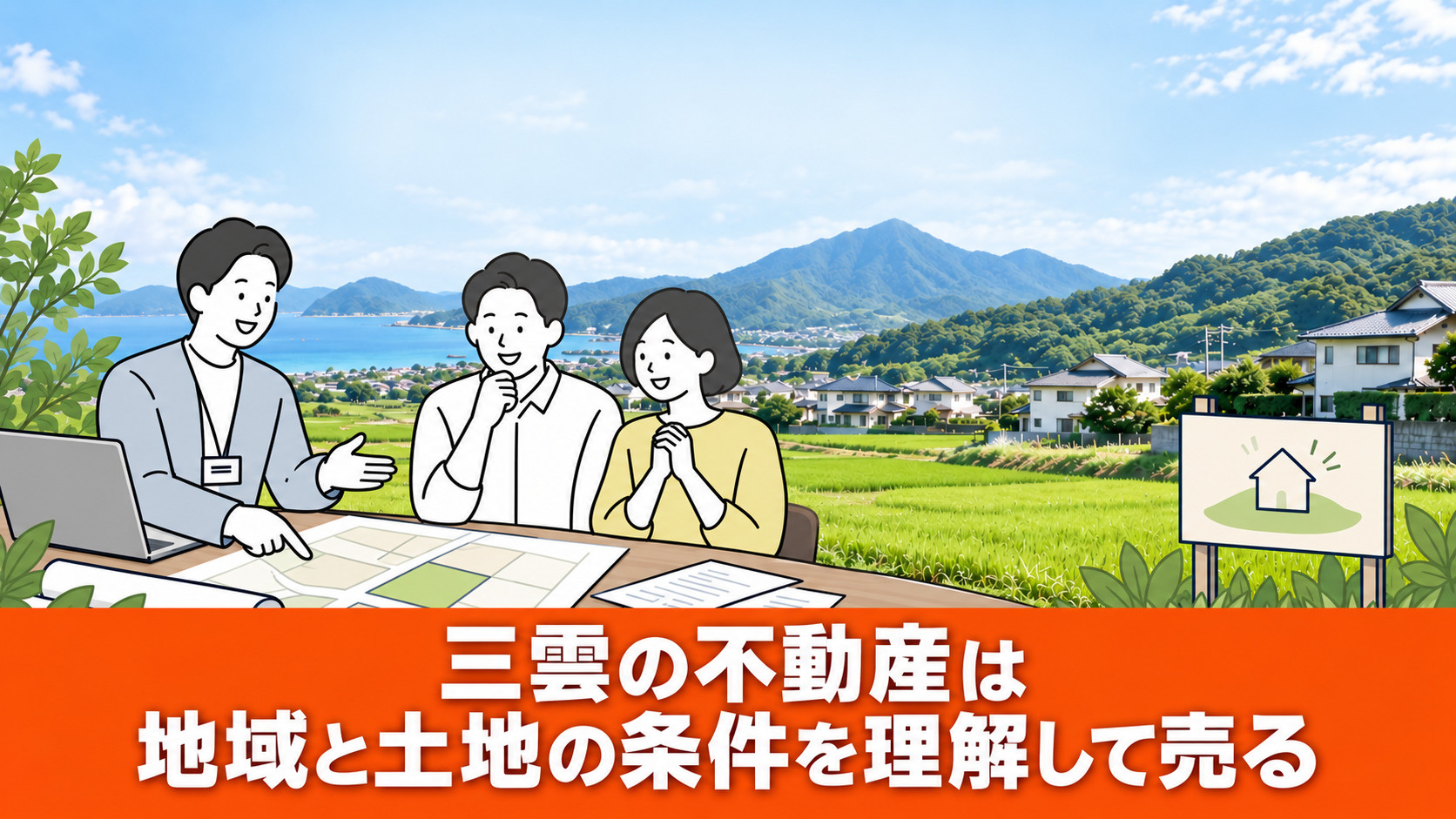 三雲の不動産は地域と土地の条件を理解して売る