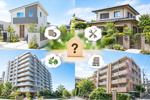 「新築 vs 中古」「戸建て vs マンション」徹底比較の画像