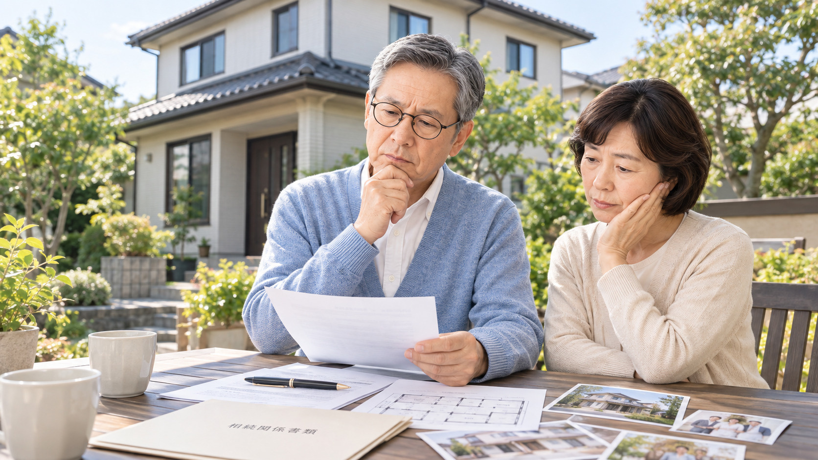 実家の売却について考えるご夫婦